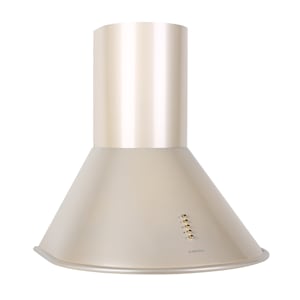 Lumio Retro-Extractor Hood Cooker Hood 23.7 in 250 cf/min Stainless steel Cream-colored