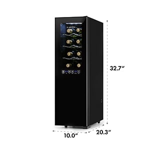 Bellevin Wine Cooler Wine Cooler 1.6 cft 16 Bottles 2-Zones