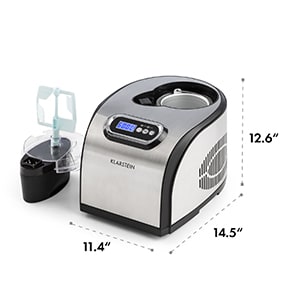Sweet Dreams Ice Cream Maker Frozen Yoghurt Compressor 50 fl.oz. Stainless Steel