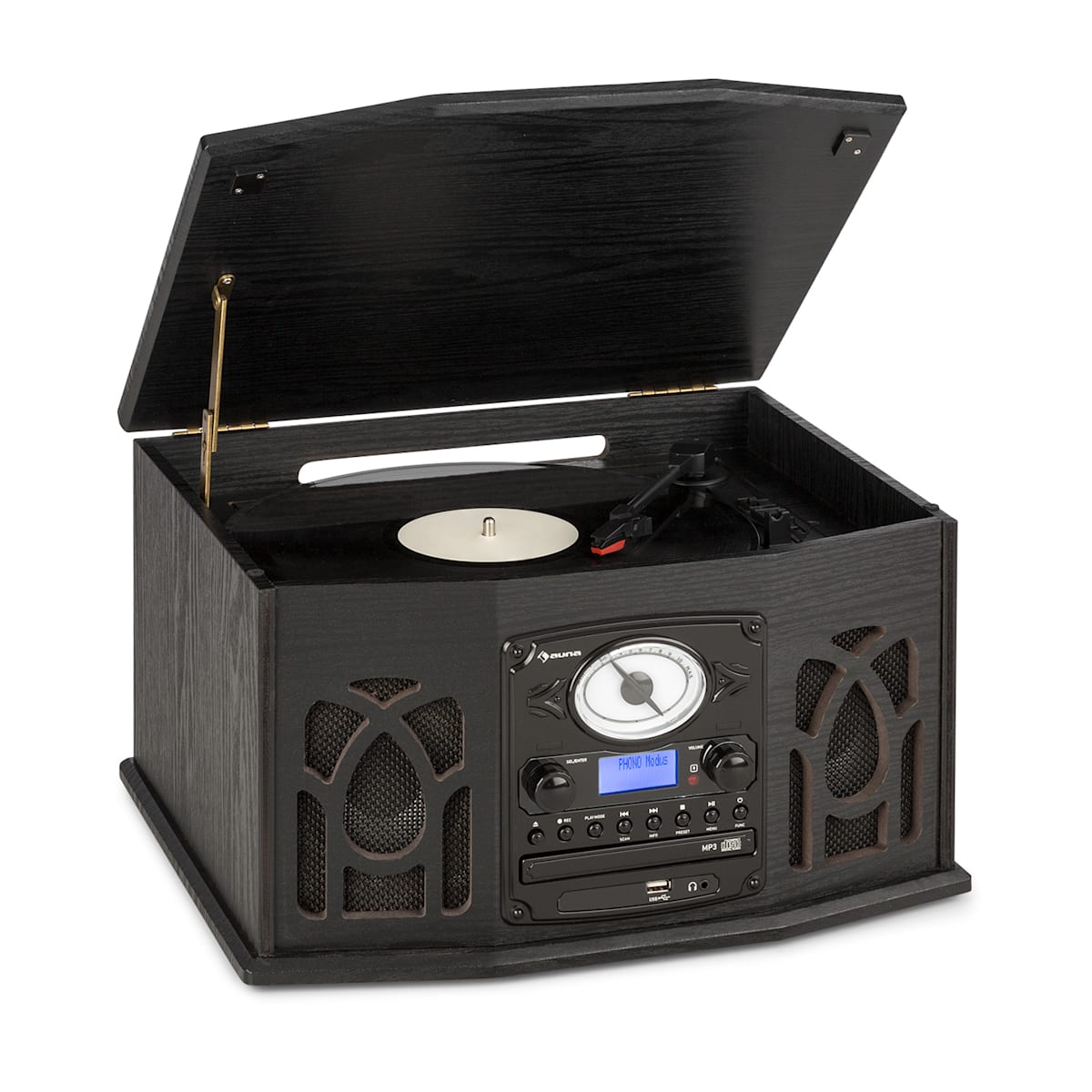 Tocadiscos - CD - Jukebox Equipo con estilo vintage de Auna