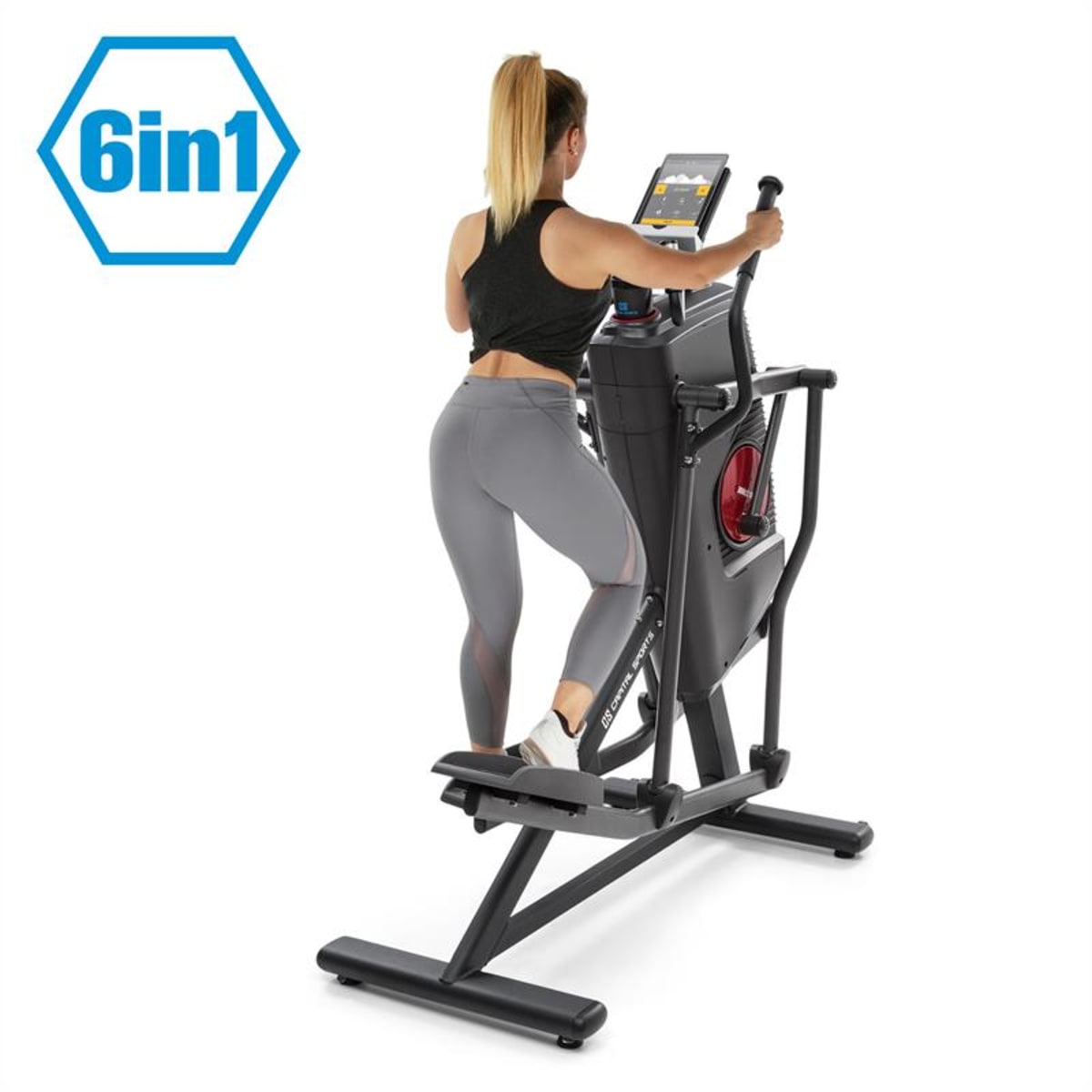 oor Meedogenloos Loodgieter CAPITAL SPORTS Helix Stride 6-in-1-crosstrainer LC-display 32 standen zwart