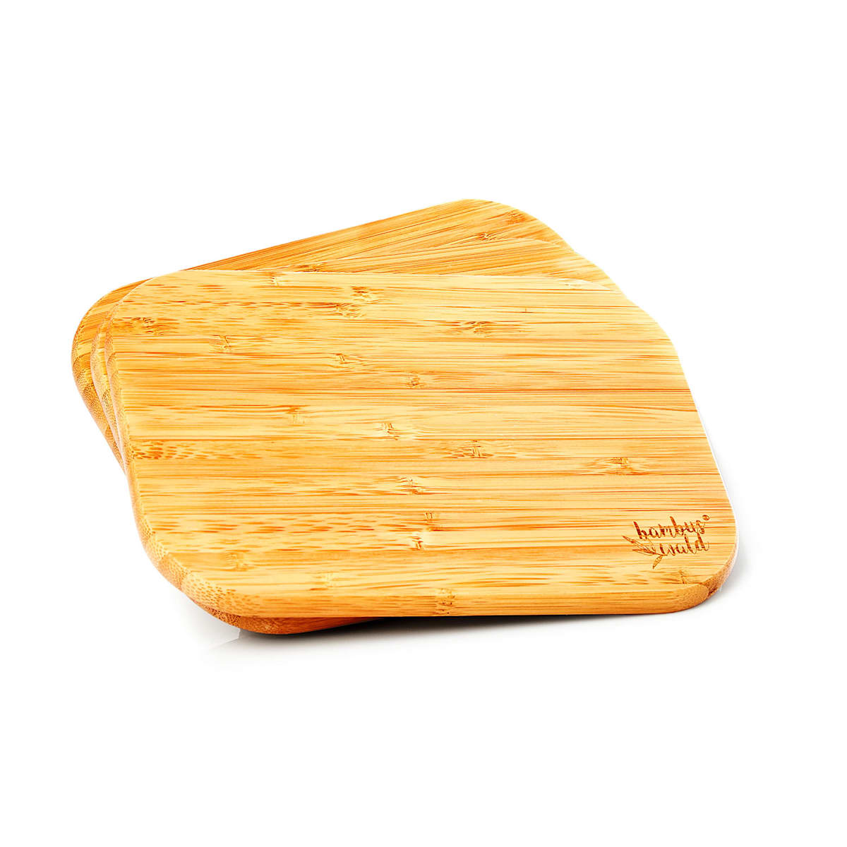 axentia Set taglieri in legno di bambù con supporto - Porta taglieri con 6  mini taglieri - Taglieri da lavoro o servizio a tavola - 22 x 14 x 0,8 cm :  : Casa e cucina
