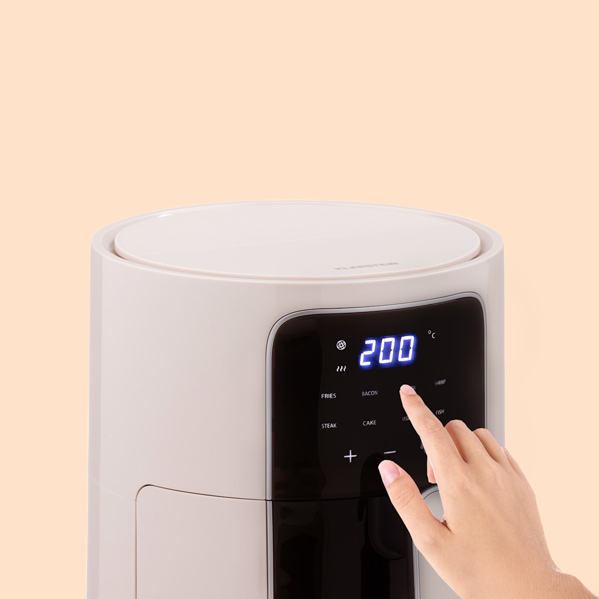 Crisp-Pro Air Fryer, 1400 vatios, 2,8 litros, 8 programas, temporizador  de 60 minutos, revestimiento antiadherente, apto para el lavavajillas, termostato: 80 - 200 °C