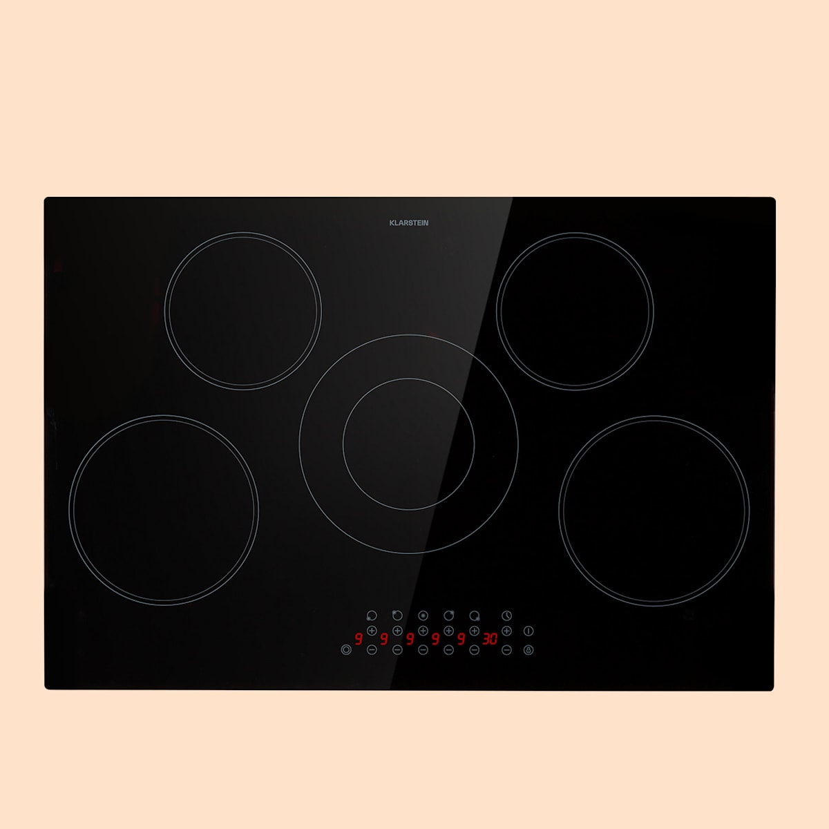 Virtuosa 5 table de cuisson vitrocéramique, autonome, 77 cm