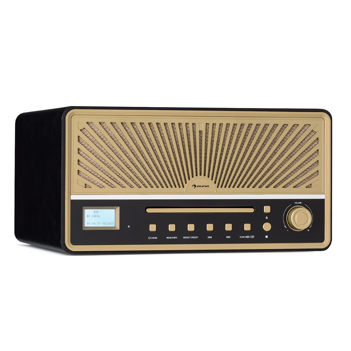 auna Art22 Reproductor de CD MP3 Boombox DAB+/FM Radio Reproductor