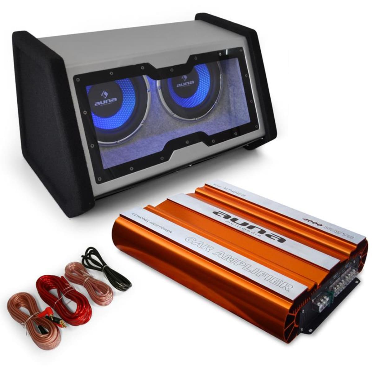 Set Car HiFi 0.1 Bassophant Ampli Voiture & Subwoofer