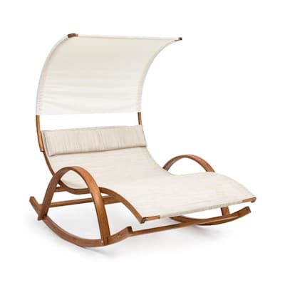 Blumfeldt Mauritius schommelbed met dak ComfortMesh max.180 schommelstoel maximaal gewicht 180 kg