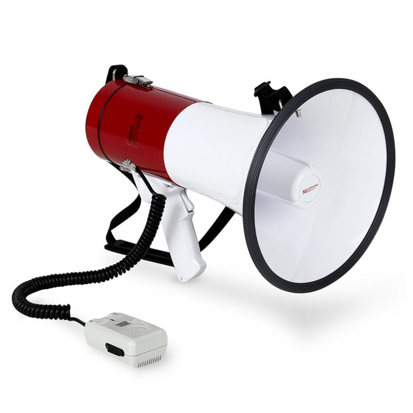 ppARK Megafono da Stadio Megafono Portatile da 50 Watt di Potenza con  Controllo della Cinghia Megafono Sirena vocale modalità di Allarme  Altoparlante megafono Megafono : : Sport e tempo libero