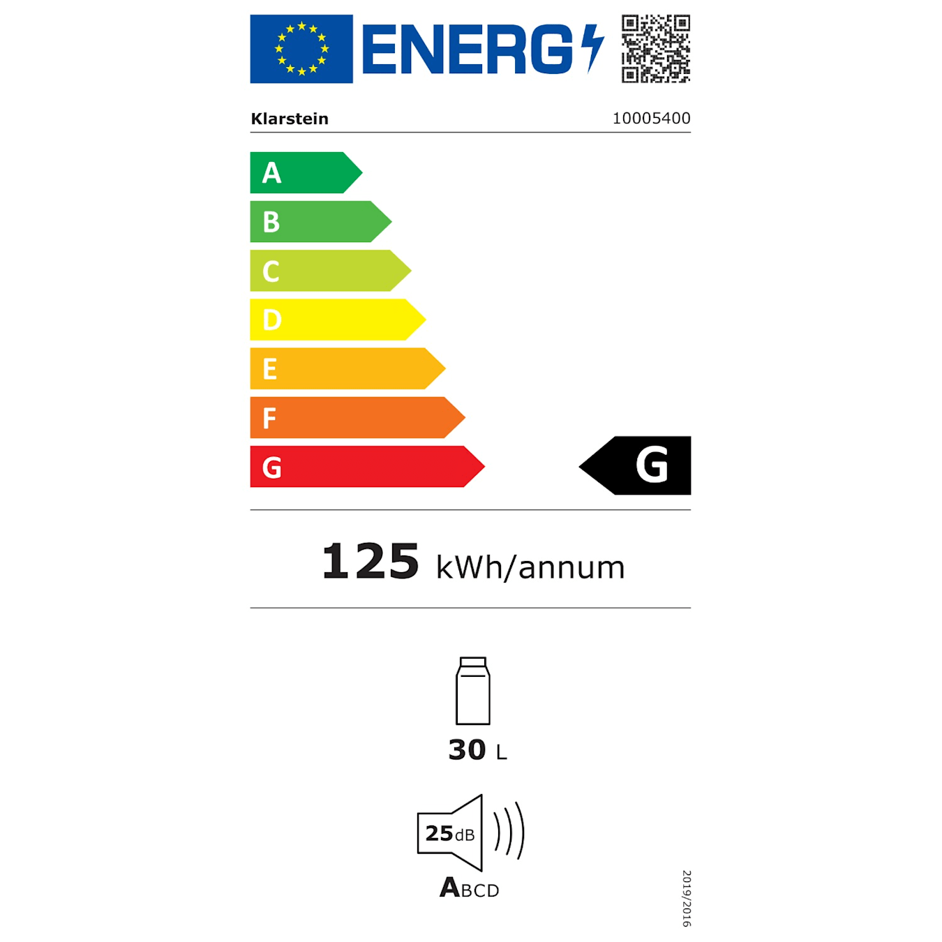 Happy Hour Minibar Minikühlschrank Getränkekühlschrank, Kompression, 30  Liter, Kühltemperatur: 5 - 15 °C, Energieeffizienzklasse G, lautlos: 25  dB, LED-Licht 30 Ltr