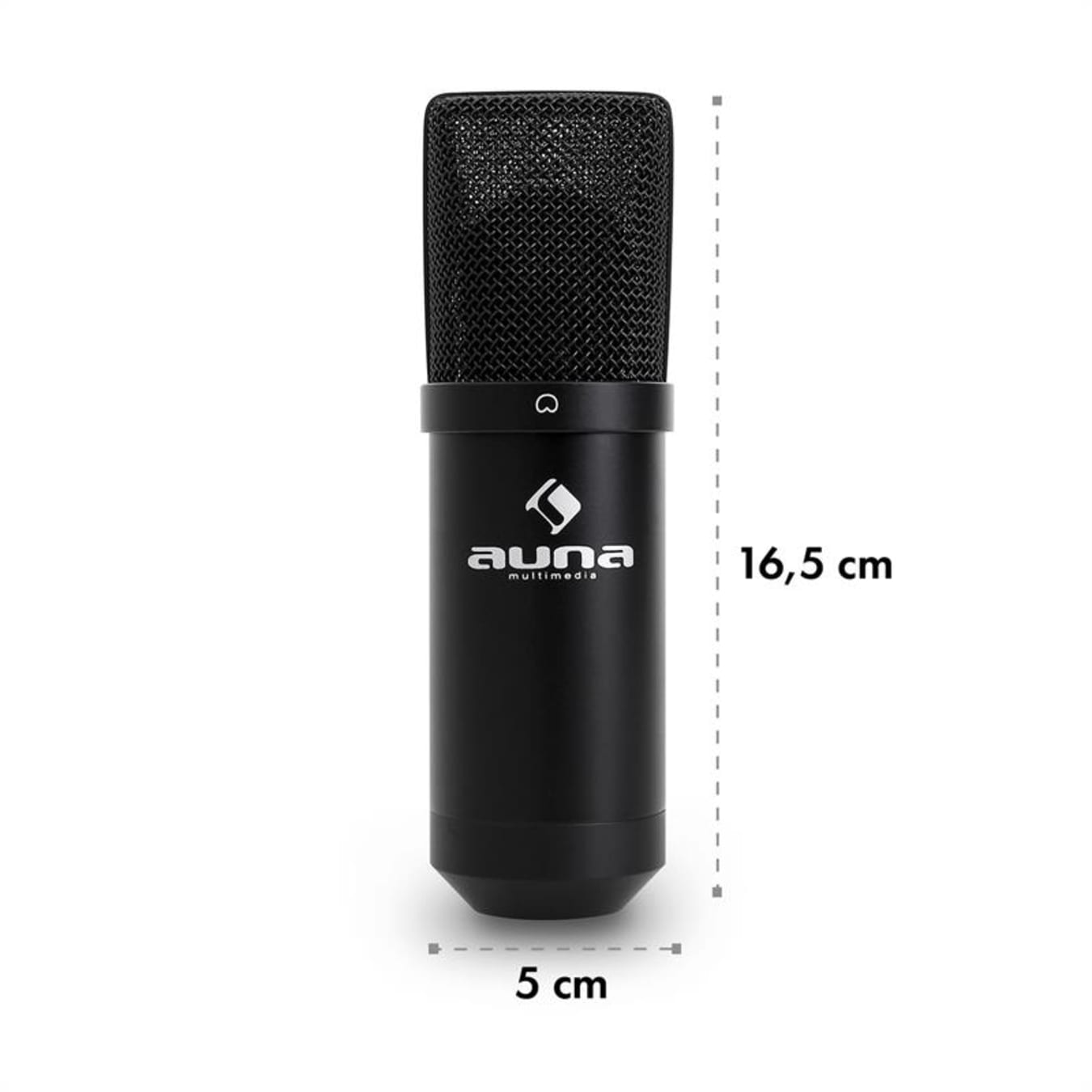 MIC-900B USB Microphone cardioide de studio à condensateur noir Noir | Noir