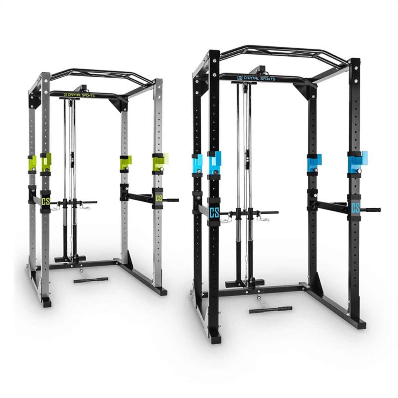 MSPORTS Power Rack Premium Cage H / l / P - 215 x 120 x 140 cm Station de  musculation jusqu'à 200 kg