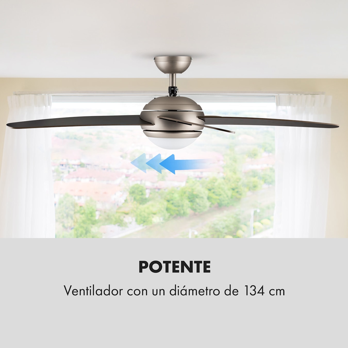 Ventilador Kabel Sin Aspas Con Luz Led