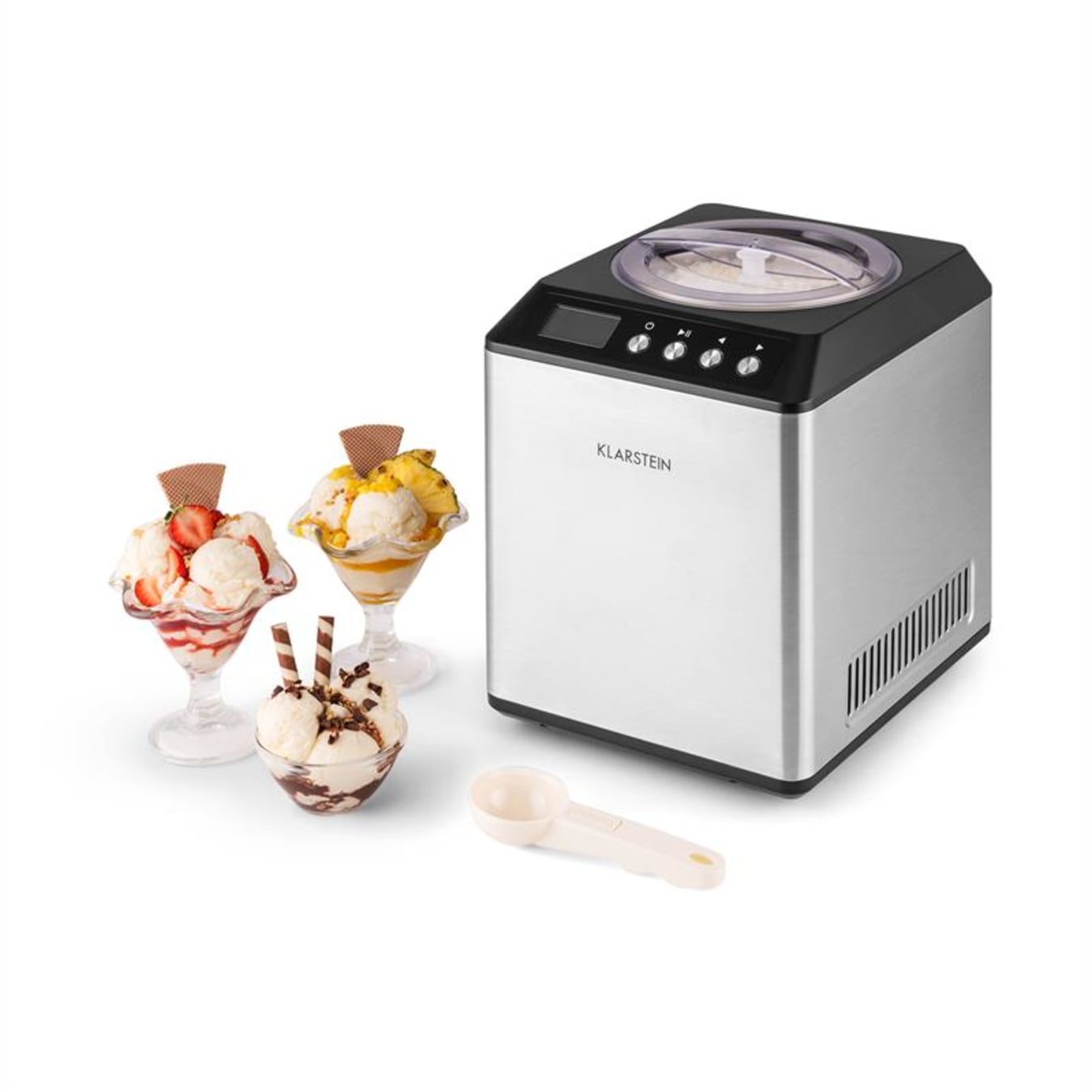 Klarstein Smart Gelatiera, Gelatiera Professionale, Gelatiera  Autorefrigerante 180w, Macchina Gelato con Controllo WiFi/App, Macchina per  Gelato, Sorbettiera per Gelati a Casa, Macchina Granita : : Casa e  cucina