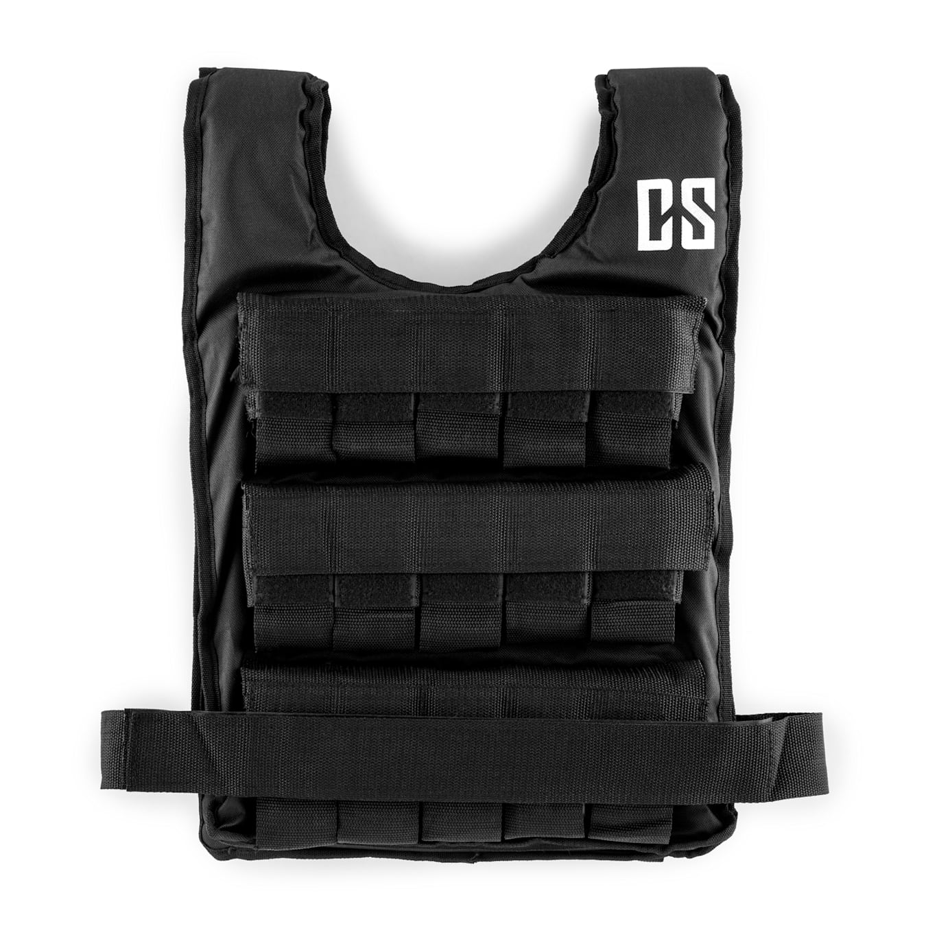 CAPITAL SPORTS MonstervestGilet lesté poids en métal de 30 kg - noir