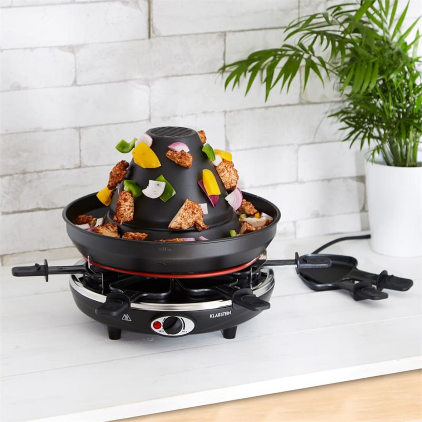 Taste Volcano Appareil à raclette & chapeau tatare 1500W 6 personnes