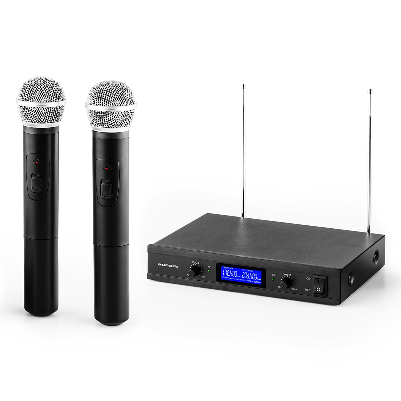 UHF Wireless Microphone System,Dual Channel with  