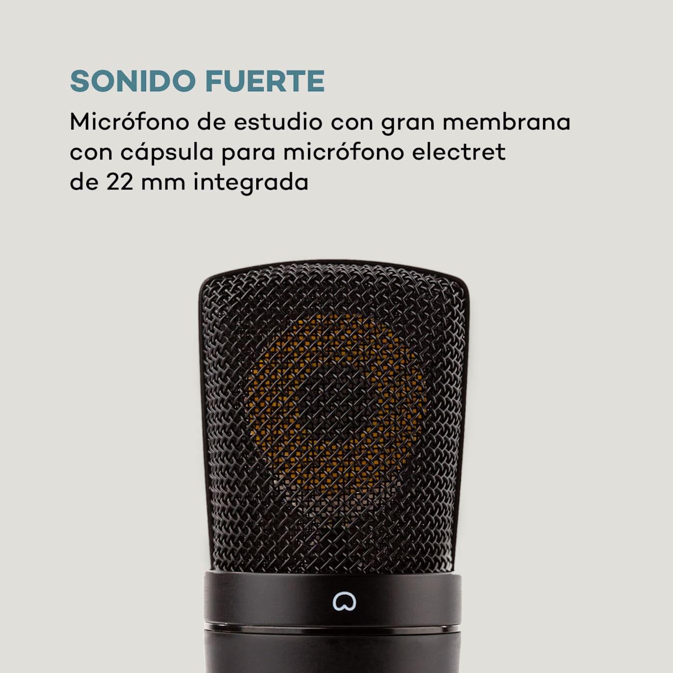 MIC-900B Micrófono condensador estudio USB Negro Negro | Negro