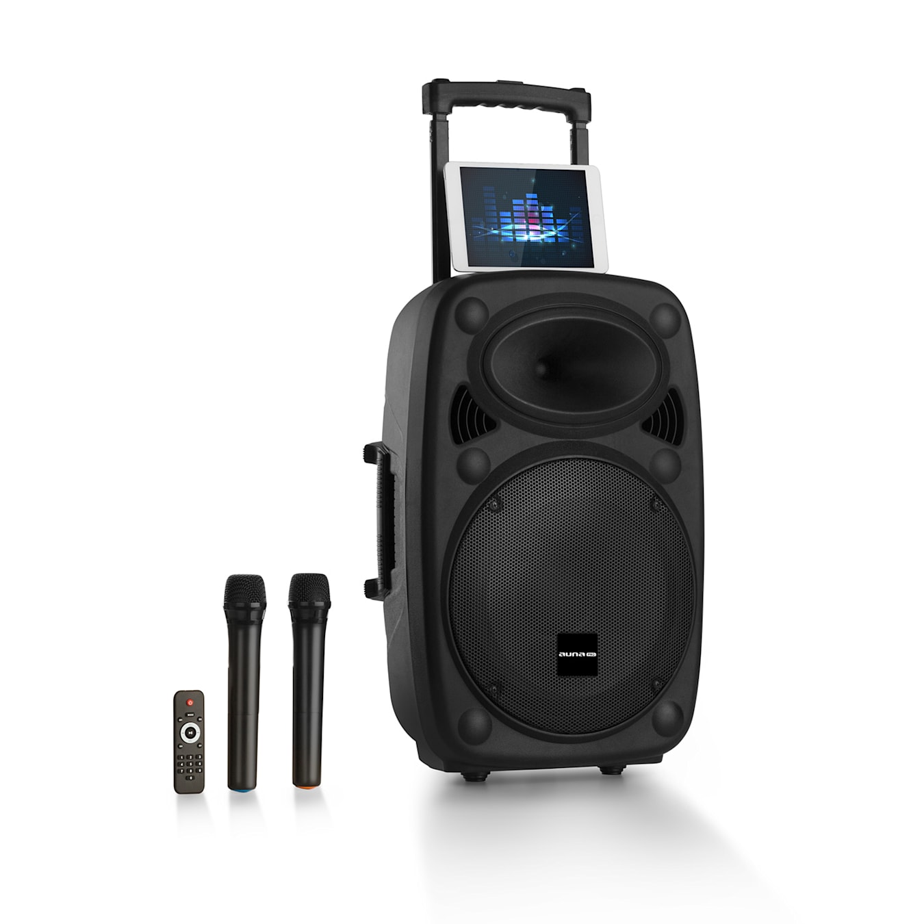 Altavoces de sonido kit 1000W + Subwoofer Cables + Pies + USB / SD /  Bluetooth