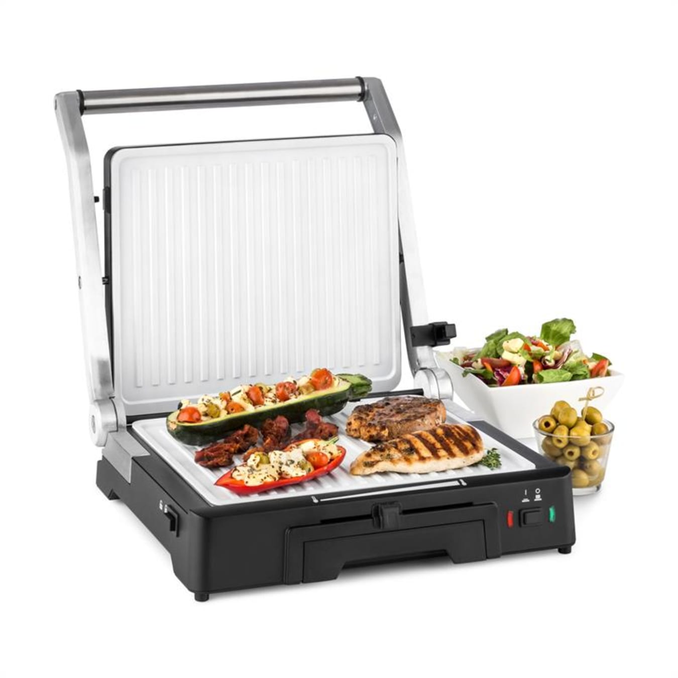 Burgermeister 3-in-1 Kontaktgrill Tischgrill Paninimaker 2000W