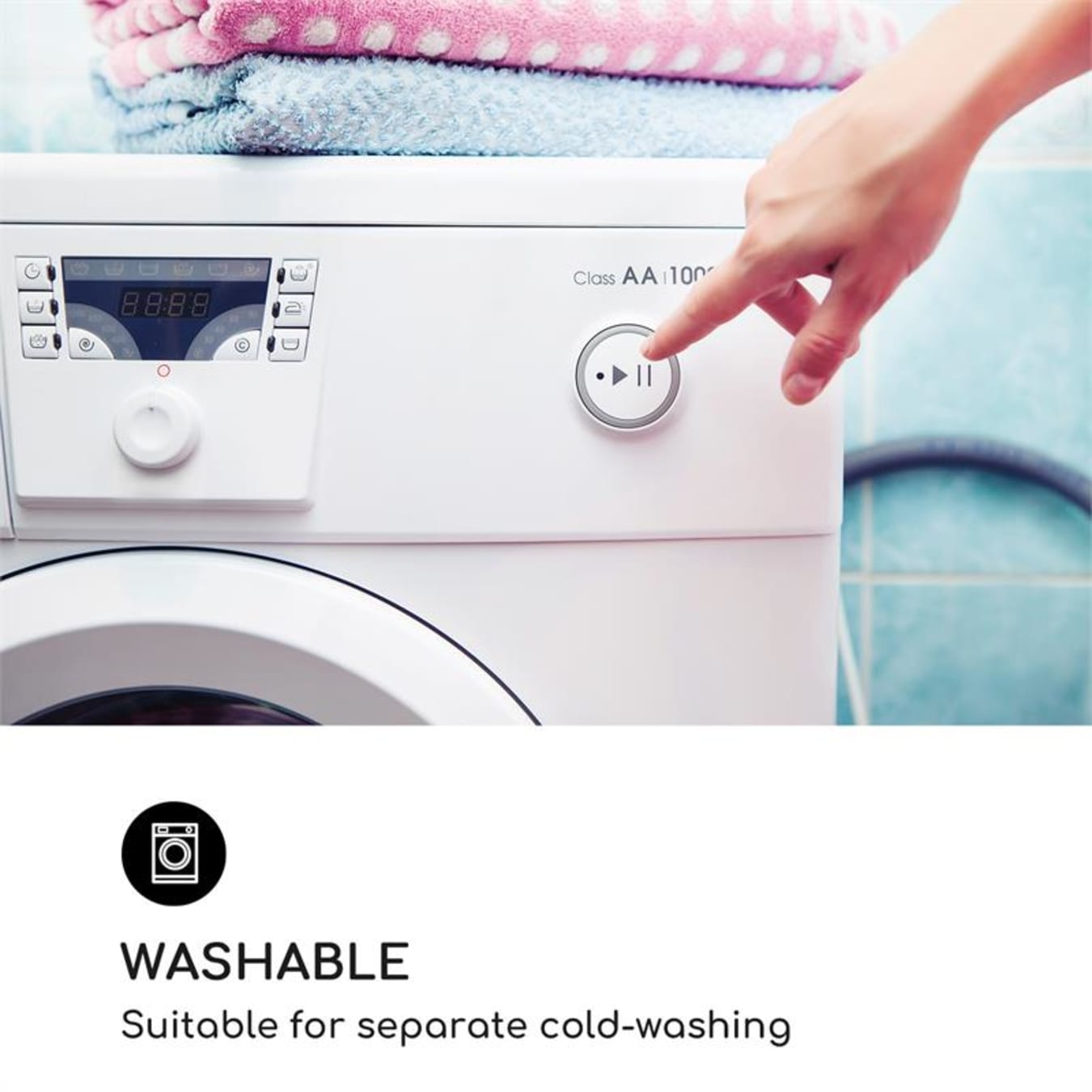 Housse de Machine à laver en Polyester argenté, imperméable, pour