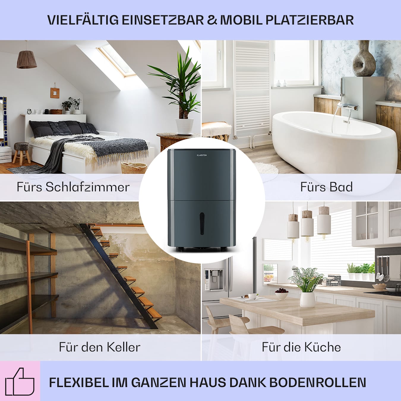 DryFy 20 Luftentfeuchter Dehumidifier mit Luftfilter