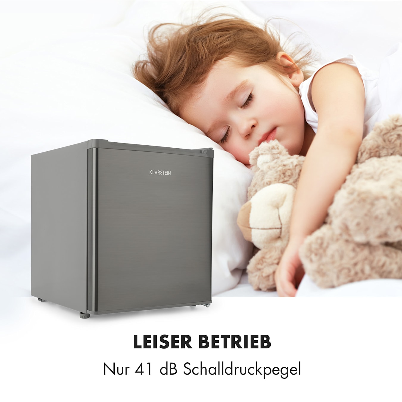 Snoopy Eco Mini-Kühlschrank Mini-Bar, 41 Liter Fassungsvermögen, Betriebsgeräusch: 39 dB, verstellbarer Gitterboden