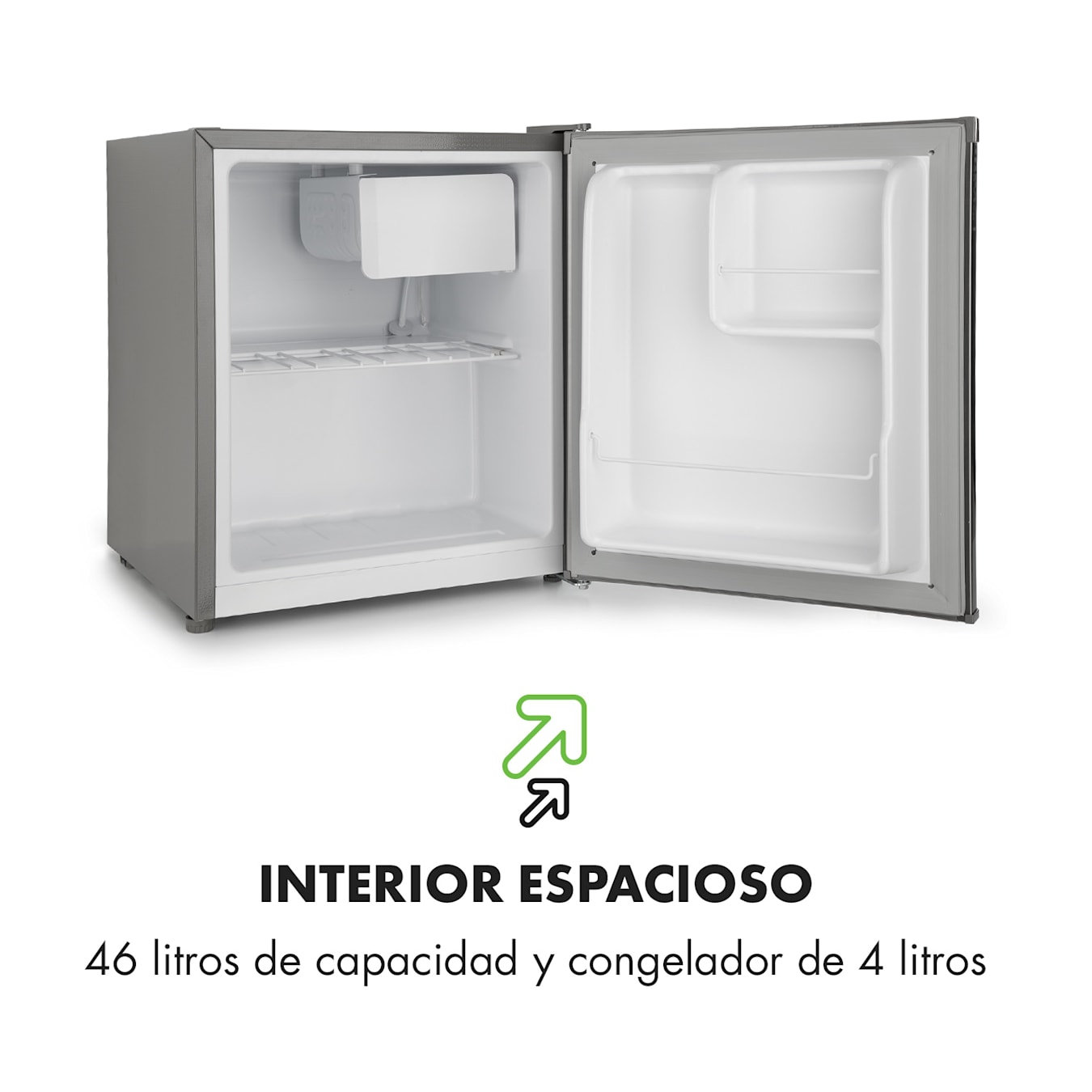 Minifrigorífico Snoopy Eco, 41 litros de capacidad, ruido de  funcionamiento: 39 dB, estante de rejilla ajustable