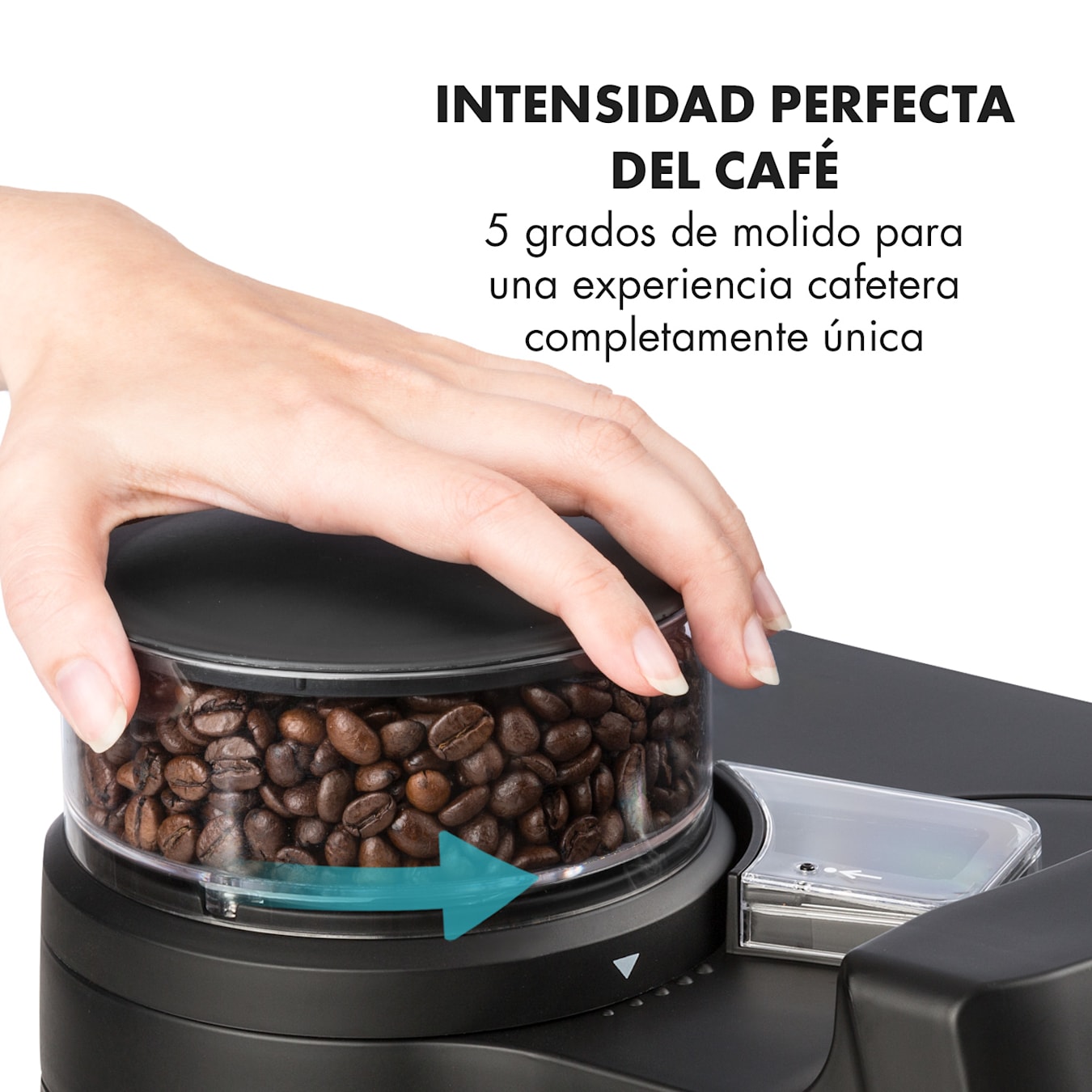 Klarstein Aromatica II Thermo Cafetera Molinillo de café integrado 1,25 L  Negro Jarra térmica
