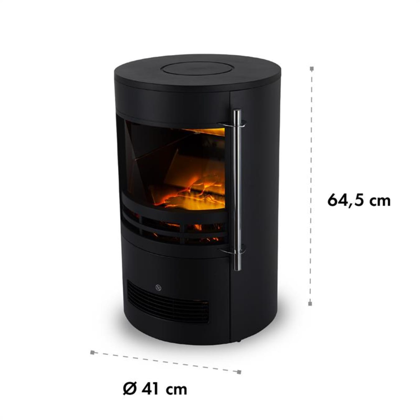 Klarstein Bergamo Cheminée électrique avec thermostat - 2 puissances de  chauffage 900W - 1800W - Design bois noir - Cdiscount Bricolage