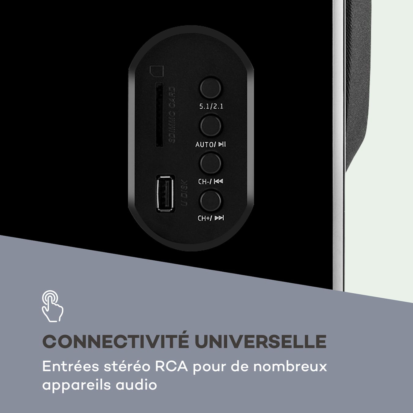 AUNA Concept 520 5.1 - Home cinéma sans Fil 5.1, Puissance : 75W