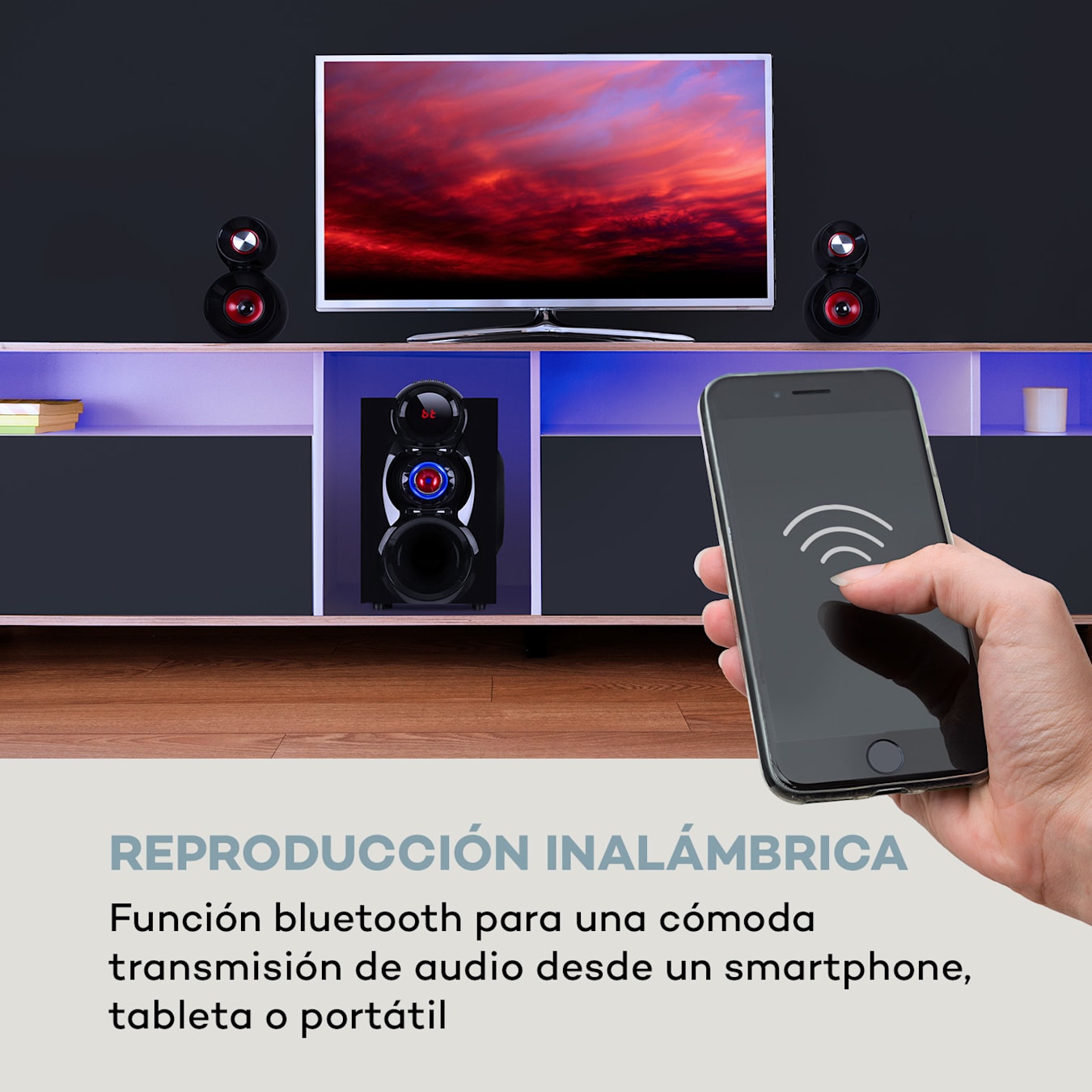 auna X-Gaming Sistema de altavoces 5.1 Sonido envolvente 380 W máx