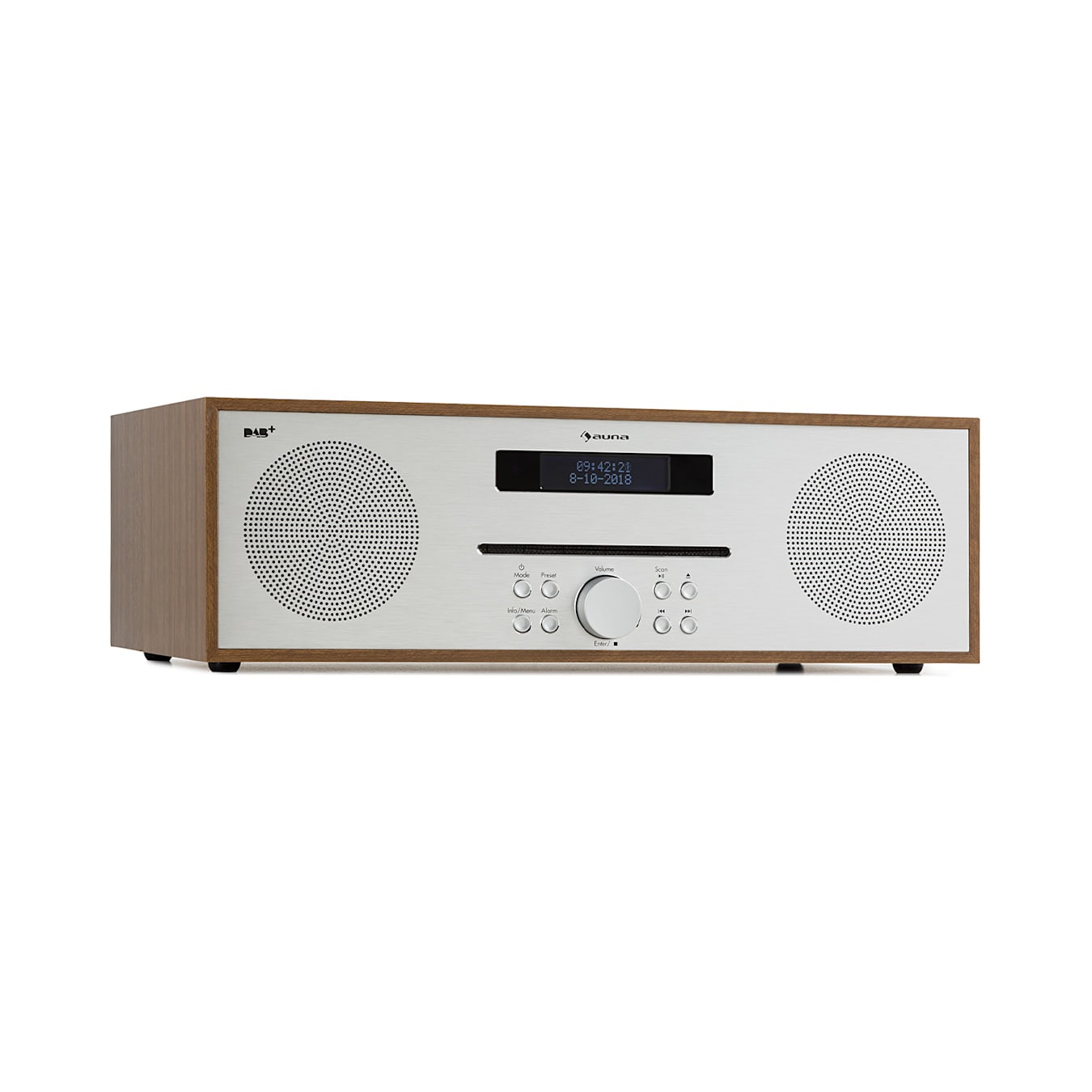 auna Harvard Minicadena Internet-/DAB+ y radio FM reproductor de CD  Bluetooth blanco Blanco