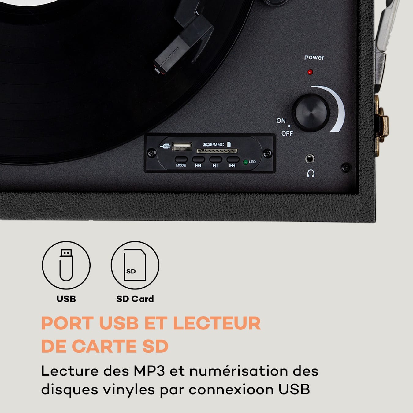 Sony PS-LX310BT Platine Vinyle avec Connectivité Bluetooth Noir