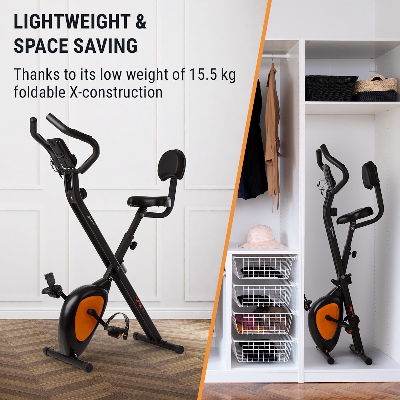 Capital Sports Azura Air Klarfit Azura Folding Exercise Bike Azura