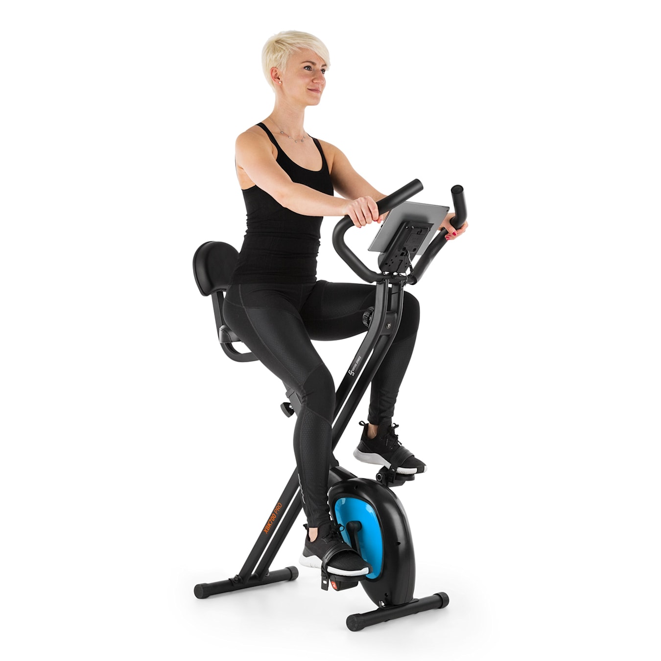  OVICX Bicicleta estática magnética con manillar profesional  ajustable, transmisión por correa, bicicleta de entrenamiento para interior  y gimnasio en casa : Deportes y Actividades al Aire Libre