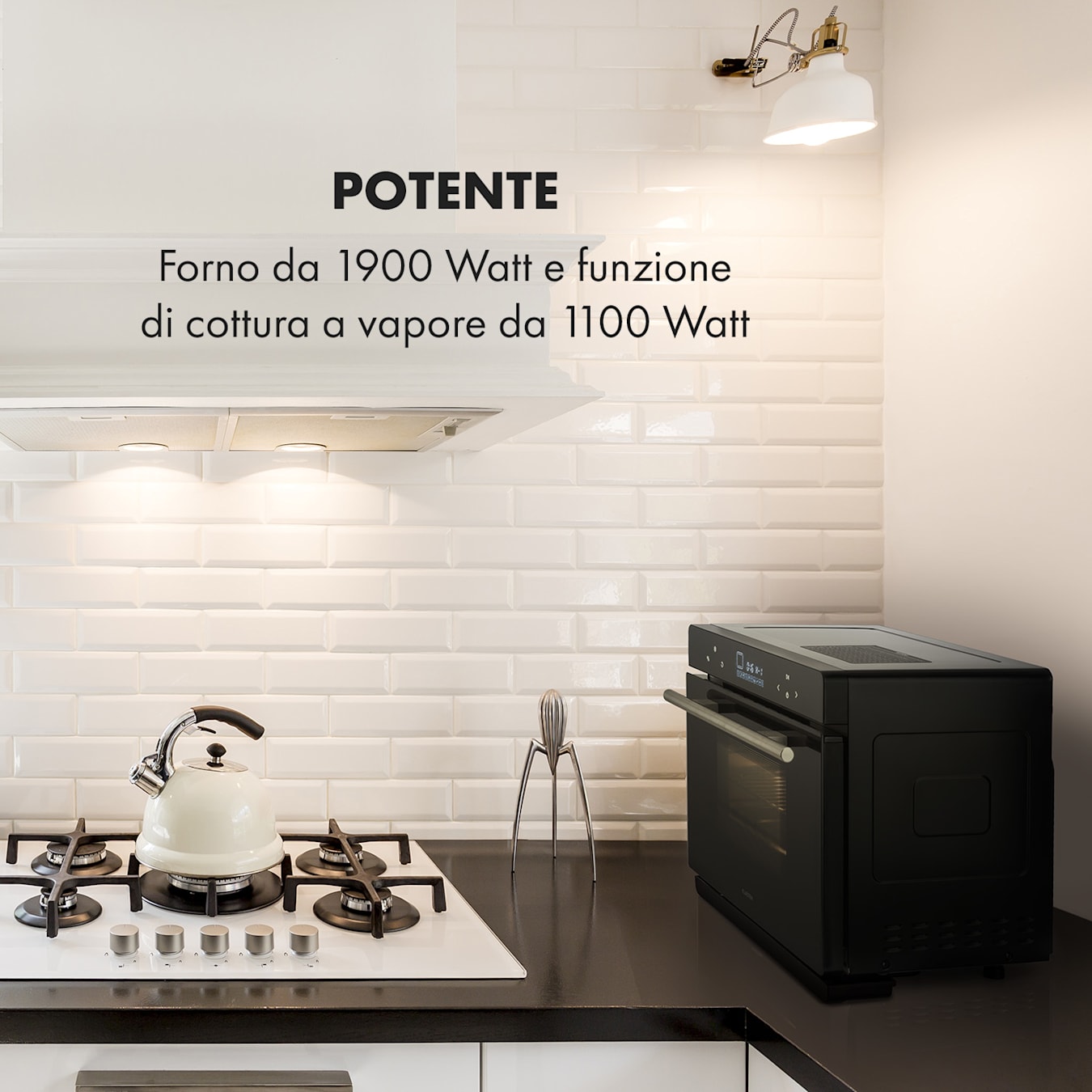 VaporChef, forno a vapore, 230 °C, 31 l, pannello di controllo