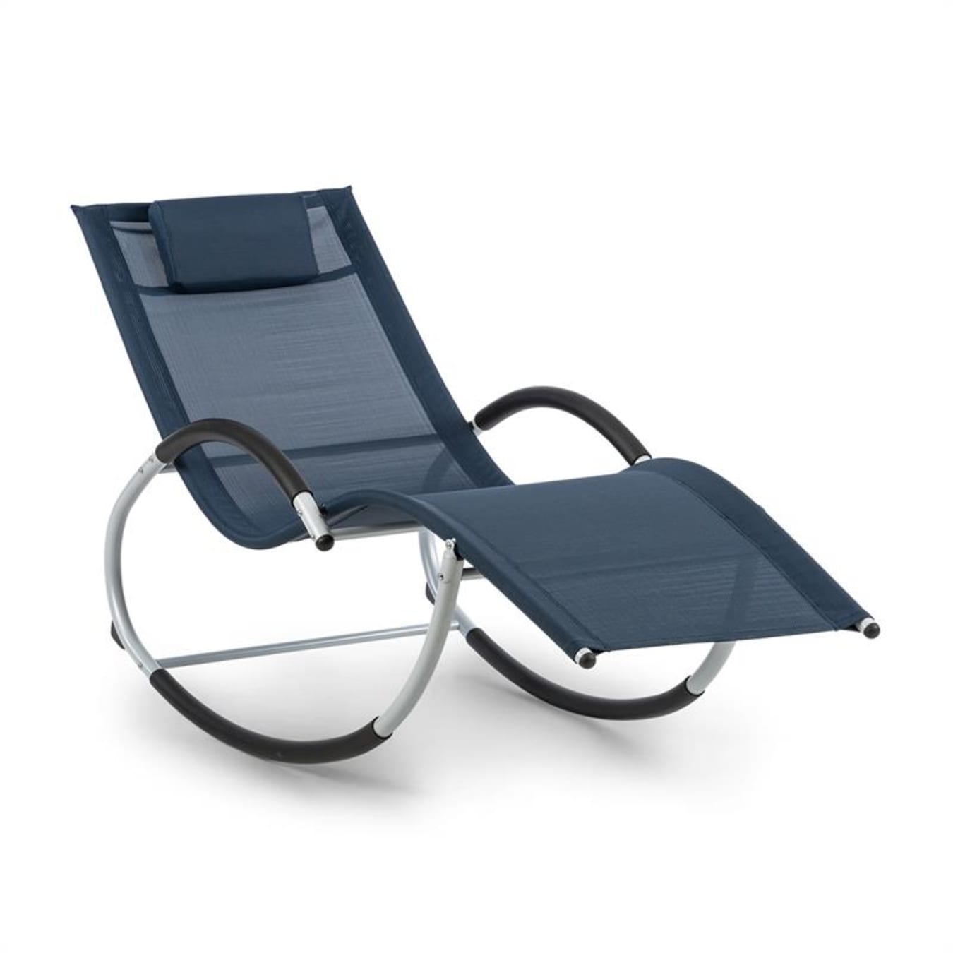 elk Slapen Bemiddelaar Blumfeldt Westwood Rocking Chair schommel-ligstoel ergonomisch aluminium  donkerblauw