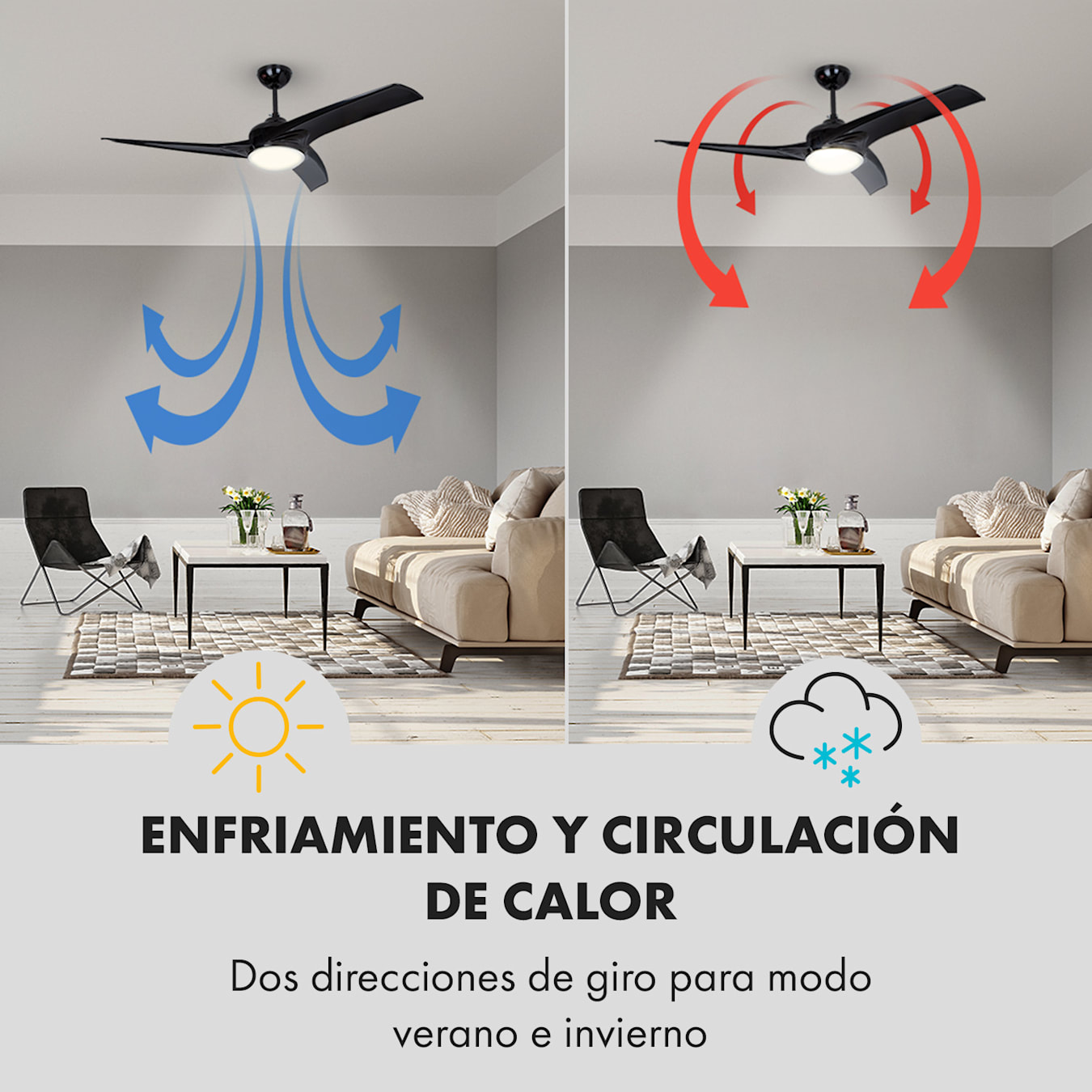 Abanico Ventilador De Techo Con Luz Bombilla Para Casa Negocios Elegante  Calidad