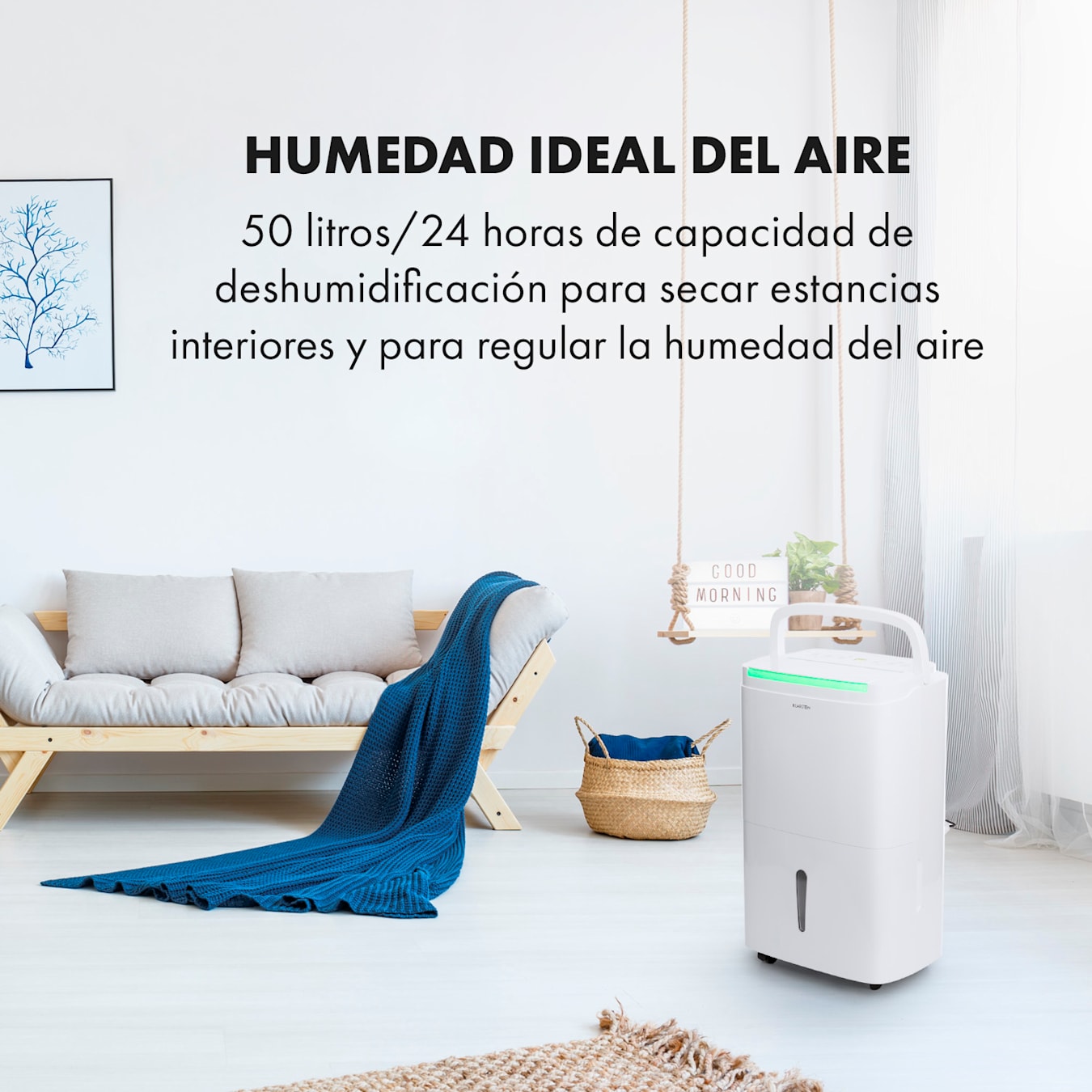 Klarstein DryFy Connect 50 Deshumidificador WiFi Compresión 50l/d