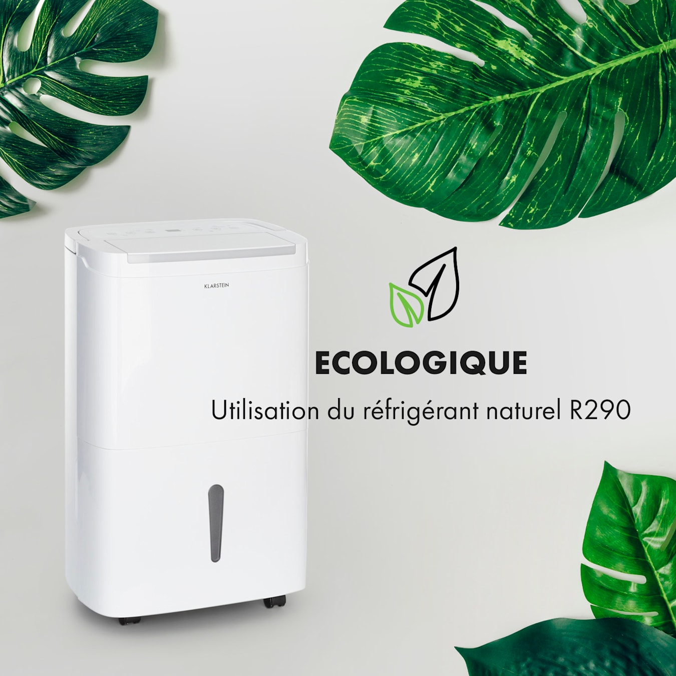 Klarstein Deshumidificateur d Air Electrique pour Chambre Salle de Bain  Déshumidificateurs Silencieux APP WiFi Absorbeur d'Humidité Electrique  Prise UK Déshumidificateur d'Air de 30L 25 à 30 m² Gris