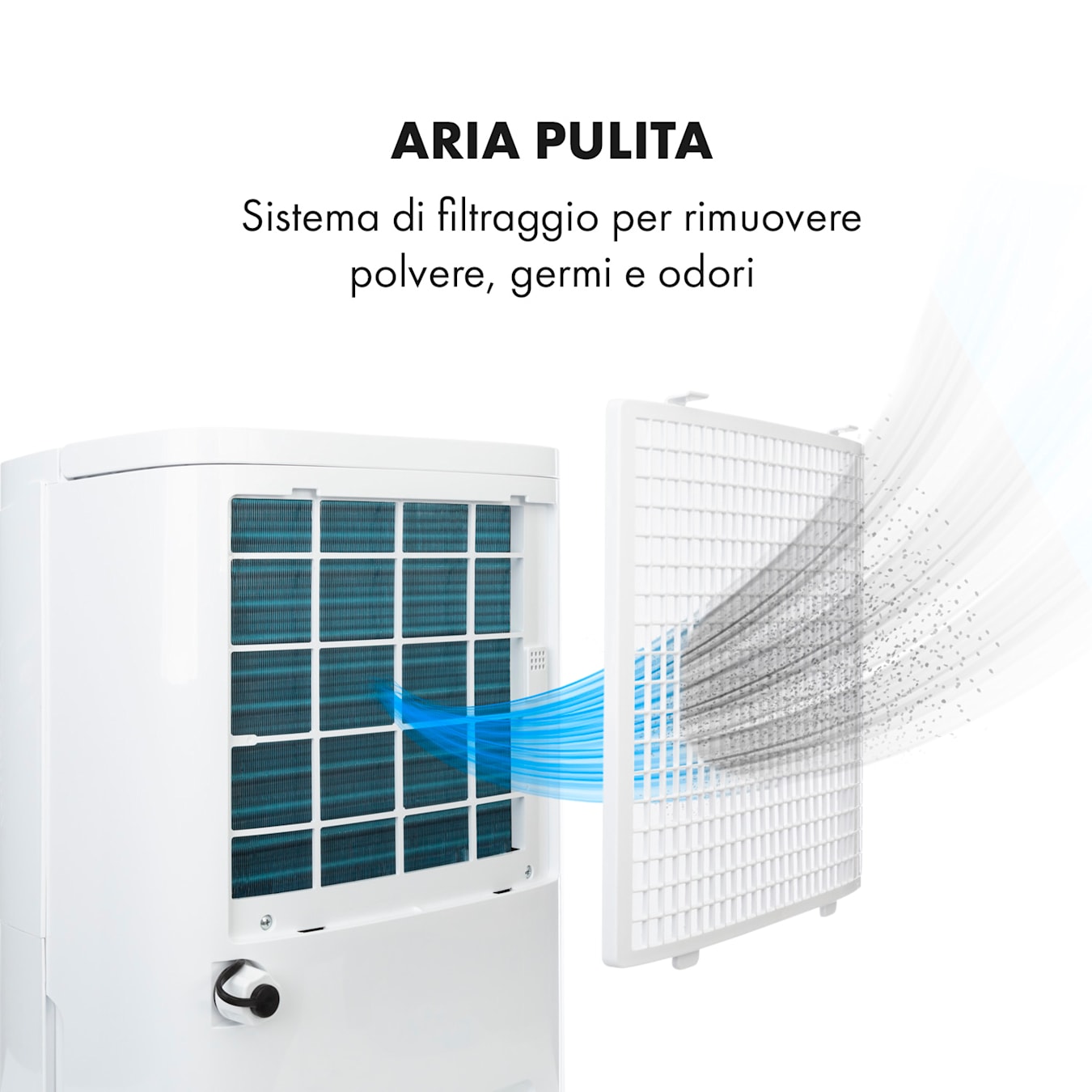 Klarstein DryFy Connect 50 deumidificatore WiFi a compressione 50l/d  45-55m² bianco 50l/24h