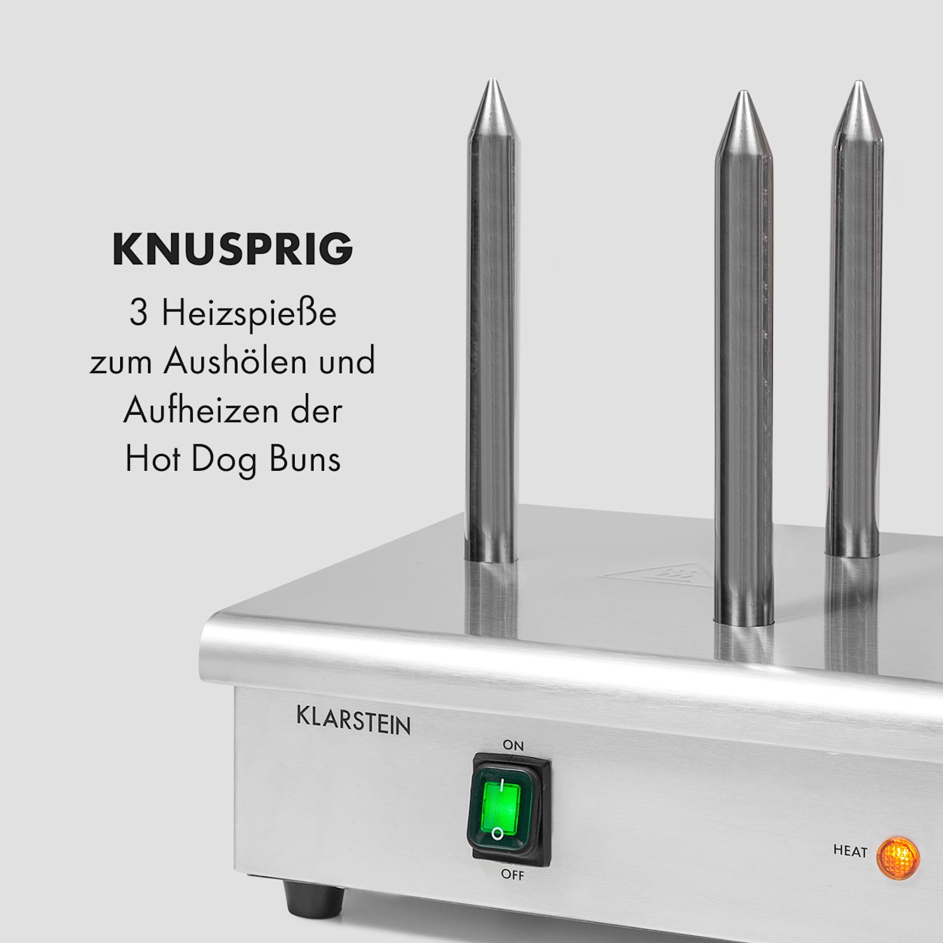 Klarstein Wurstfabrik Pro 600 Hot Dog Maker 600W 5L 30-100°C Vetro Acciaio  Inox 600 W