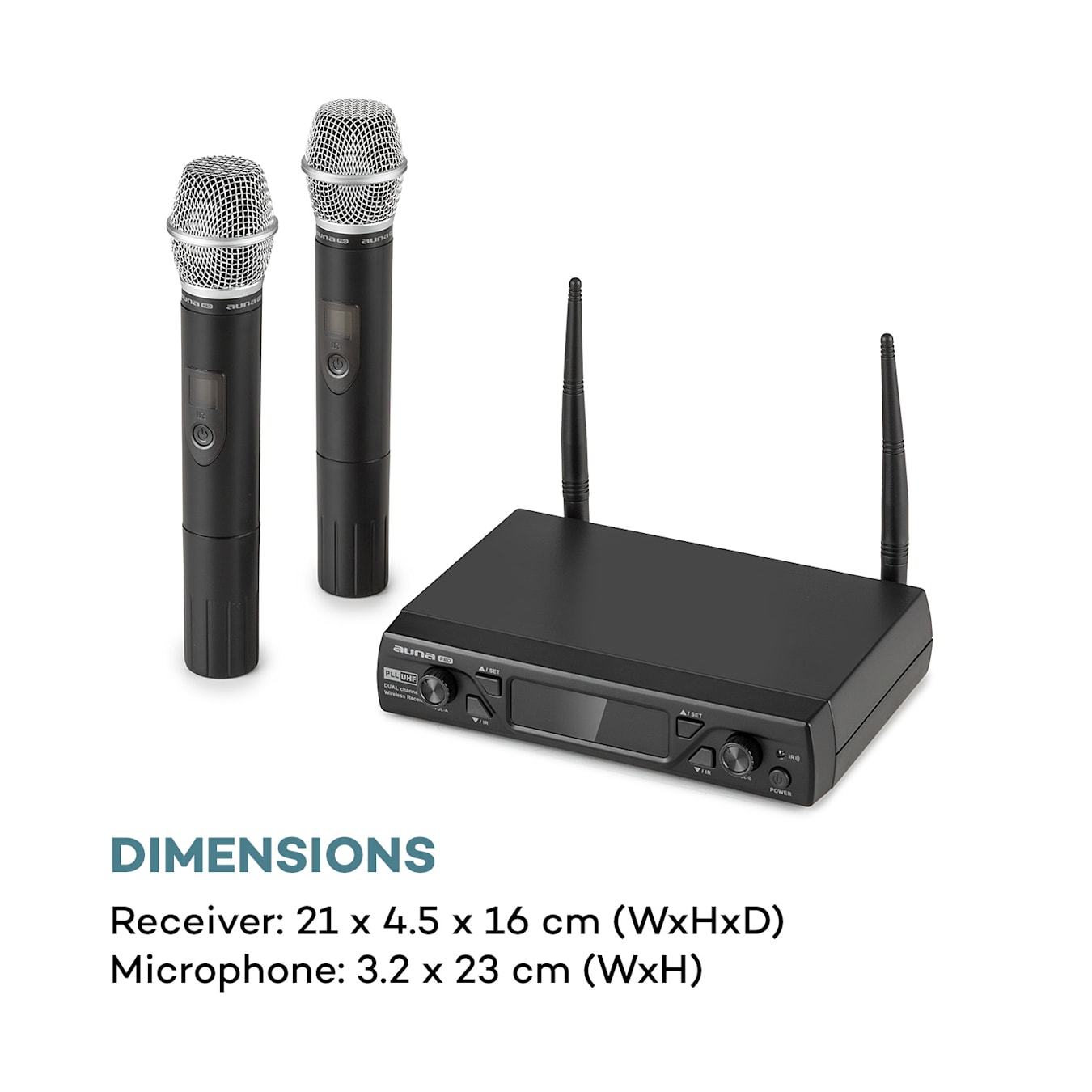 Pack amplificateur de voix 10W avec 1 micro sans fil et 2