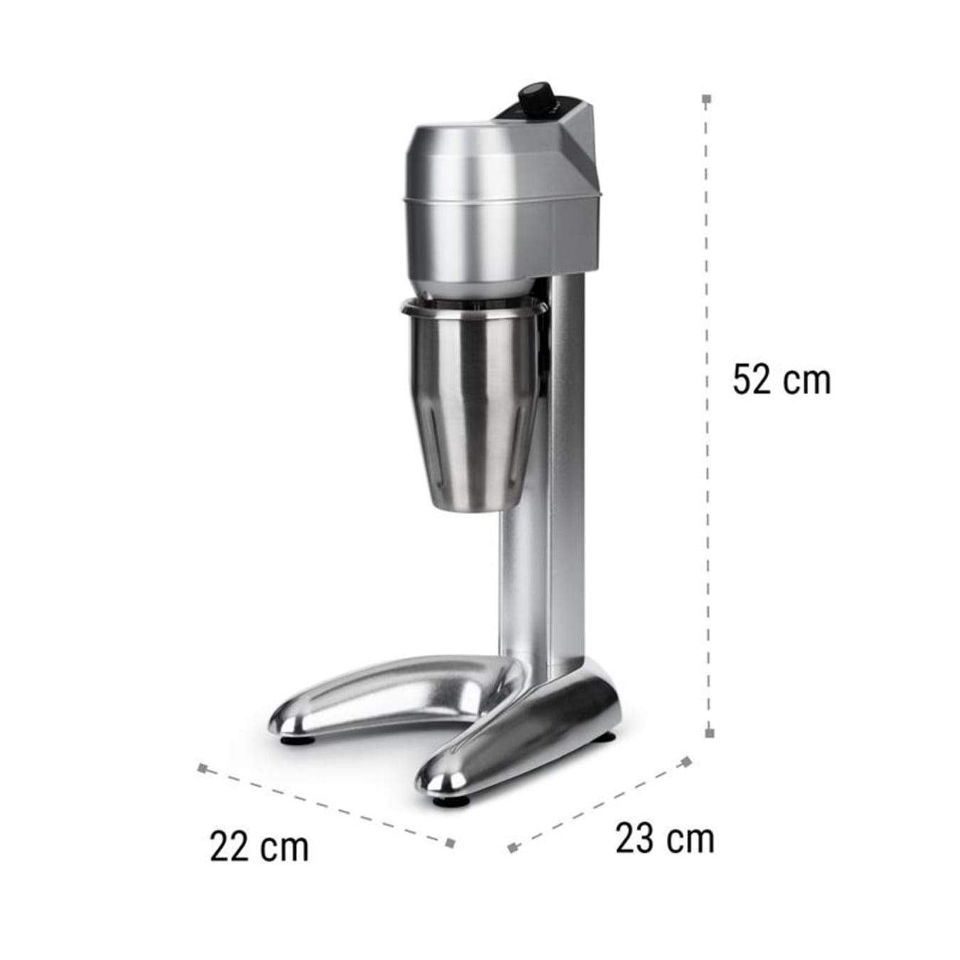 Klarstein Kraftpaket Pro Milkshake Mixer Protein Shake 80W Stainless Steel  Silver 80 W