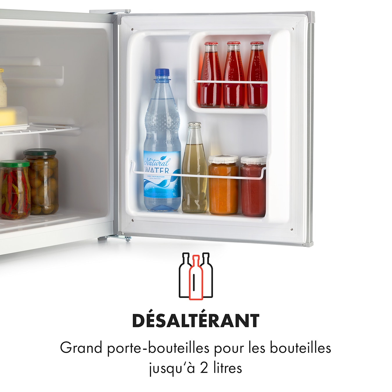 Klarstein Mini Frigo 44L Snack Boissons Petit Frigo Top Silencieux