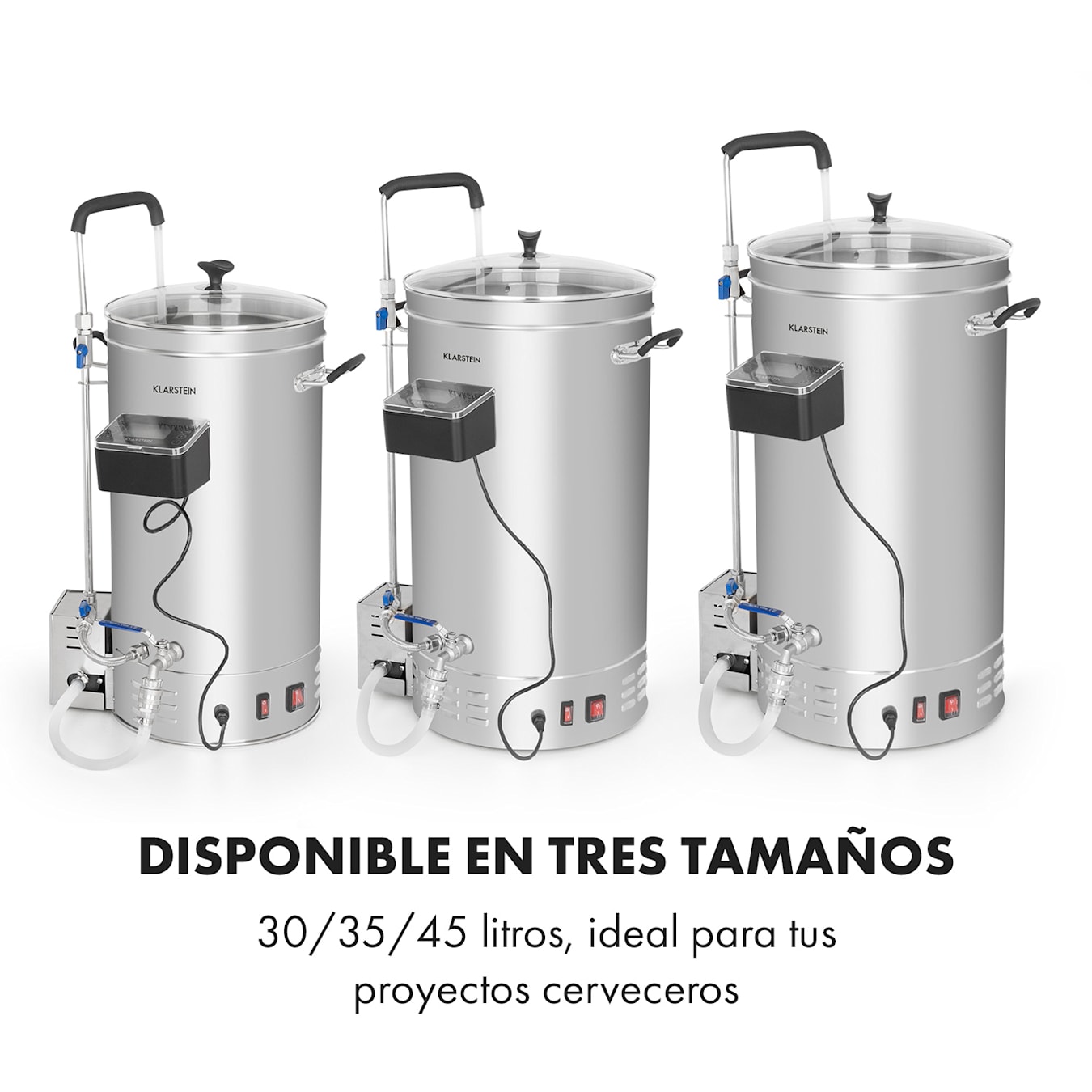 Klarstein Pro Kraftprotz licuadora para leche y batidos proteicos 300 W  continuo acero inoxidable