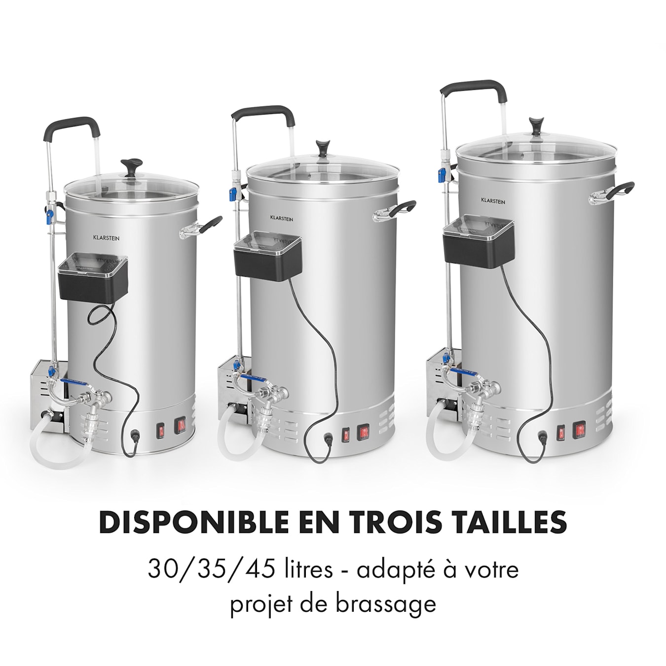 Klarstein Brauheld Pro 45 Kit de brassage de bière maison - Cuve 45L /  3300W 45 L