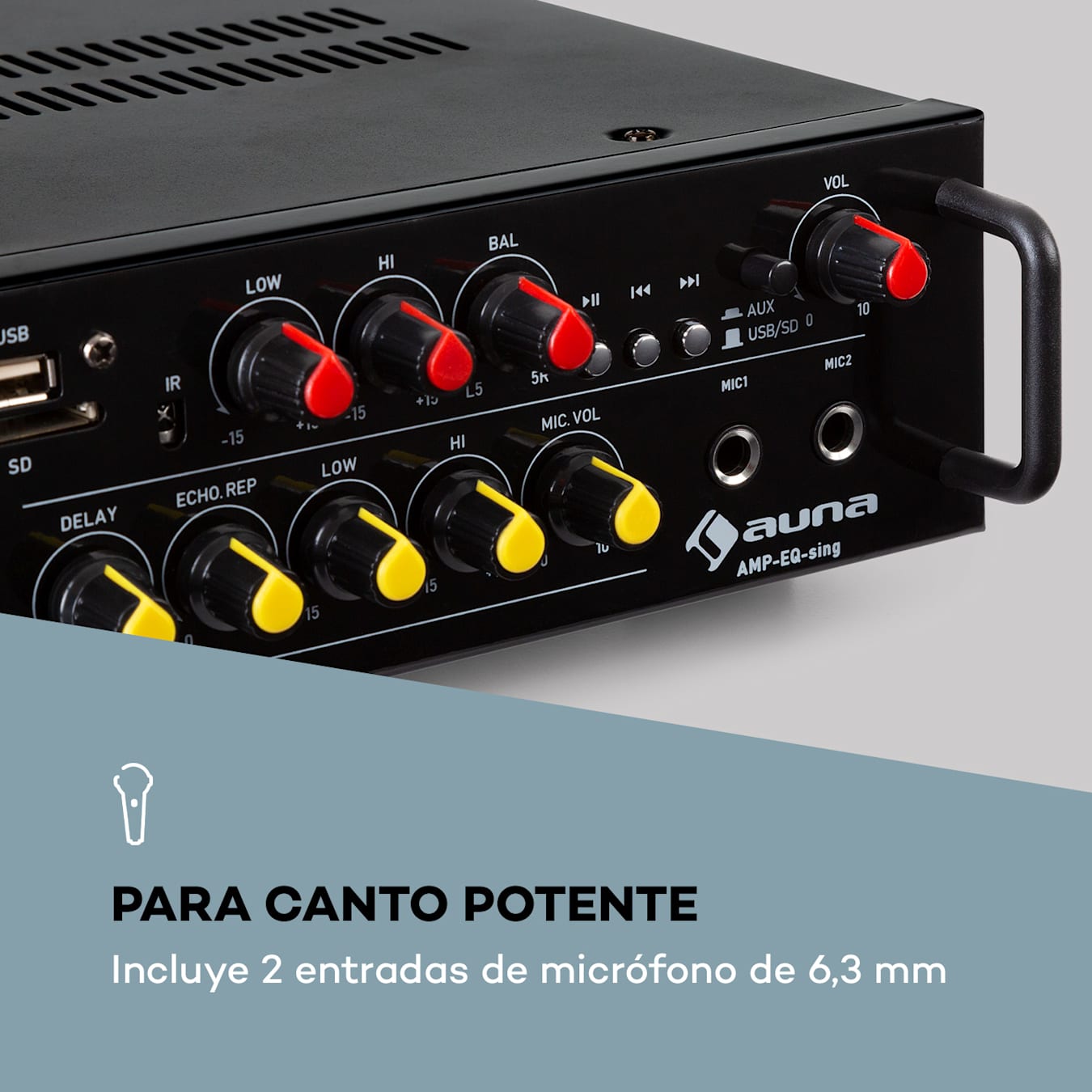 Preamplificador Microfono Karaoke Eco Agudos Graves Aux