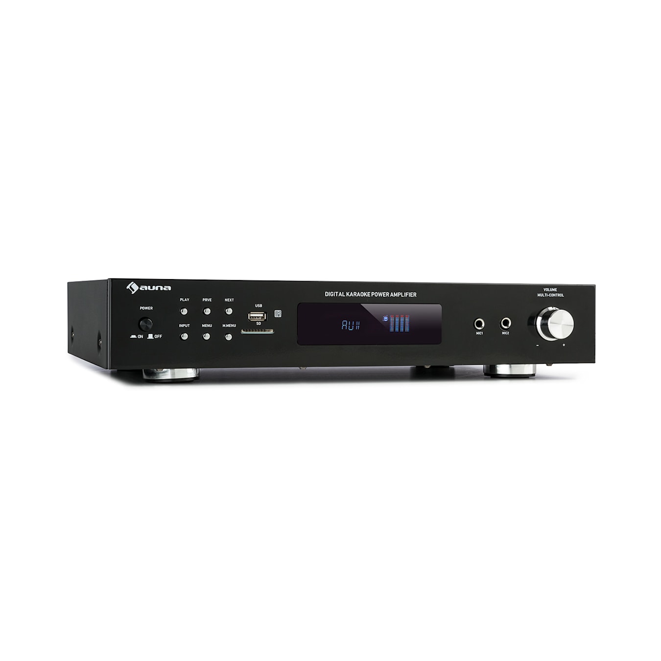 auna AMP-9200 BT Ampli stéréo numérique Bluetooth 2x 60W RMS - Noir