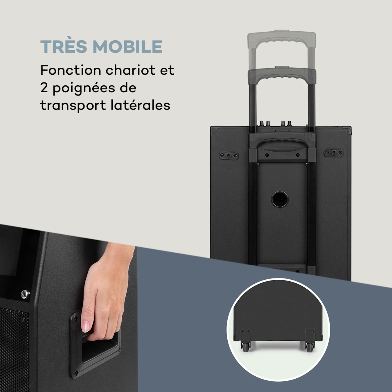 auna KTV Système Karaoké avec écran tactile 15,4 Subwoofer 12 2